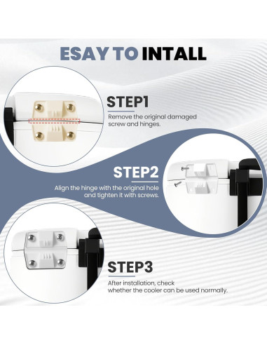 Bisagras de plástico para enfriadores Coleman - Paquete de 6