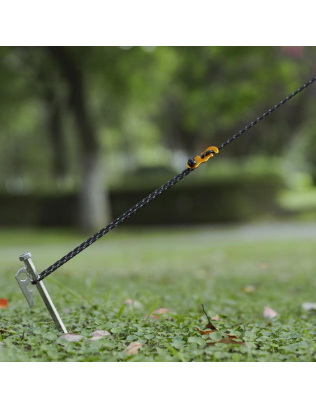 Cuerda Reflectante TRIWONDER Nylon 3mm 32m 8 Paquete Camping