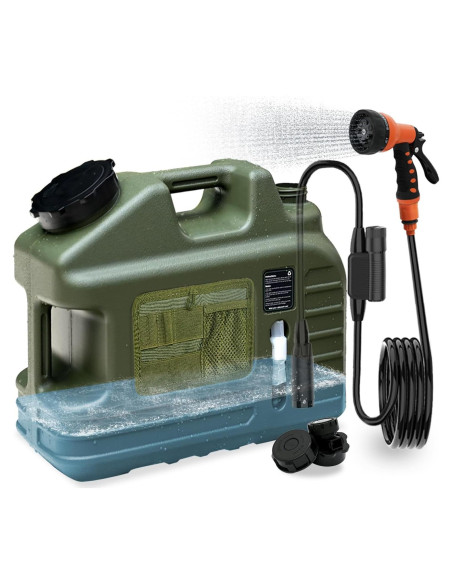 Ducha de Camping Portátil RedJuslink 18L con 7 Modos de Rocío
