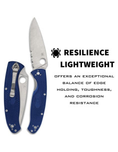 Cuchillo Plegable Spyderco Resilience S35VN 10.8 cm Azul 2