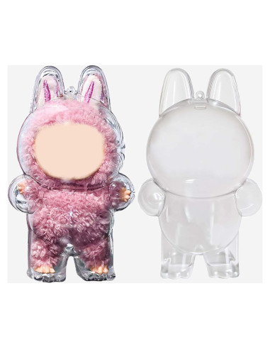 Funda Protectora Transparente para Muñeca Labubu Jrabbit