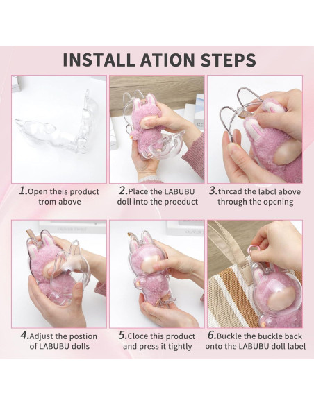 Estuche de Exhibición LABUBU 2 Paquetes Acrílico Transparente