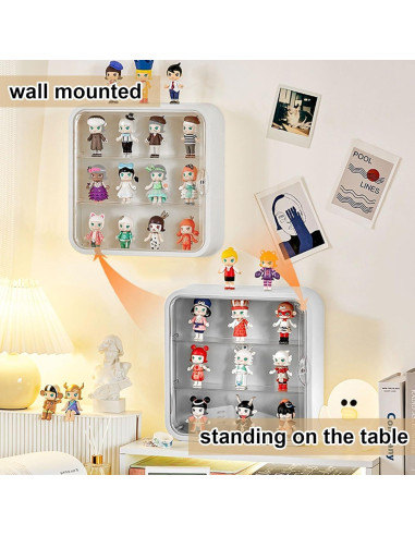 Caja de Exhibición Acrílica SnyBaooie 30x30 cm Blanca