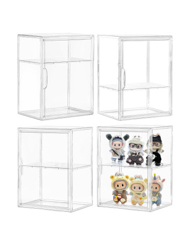 Caja de Exhibición Acrílica Attelite 4 Pack Extra Grande 27x22x36cm