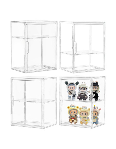 Caja de Exhibición Acrílica Attelite 4 Pack Extra Grande 27x22x36cm