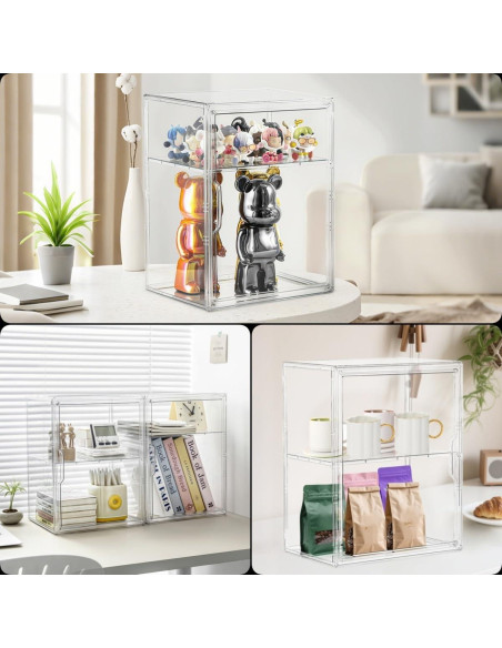 Caja de Exhibición Acrílica Attelite 4 Pack Extra Grande 27x22x36cm