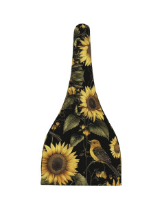 Gorro suave de nudo para bebé 0-6 meses - Girasoles y pájaros 2