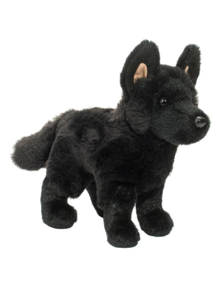 Peluche Pastor Alemán Negro Harko Douglas 20 cm Suave