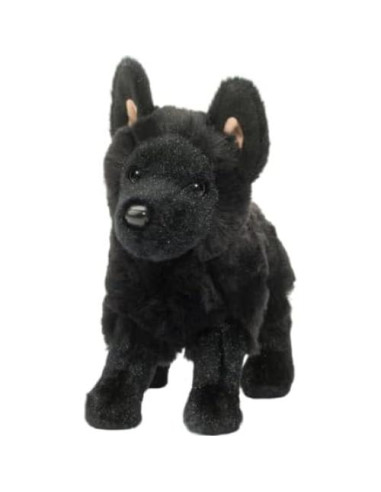 Peluche Pastor Alemán Negro Harko Douglas 20 cm Suave