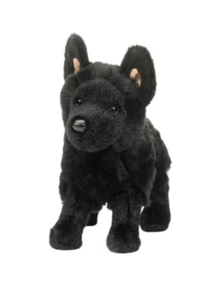 Peluche Pastor Alemán Negro Harko Douglas 20 cm Suave