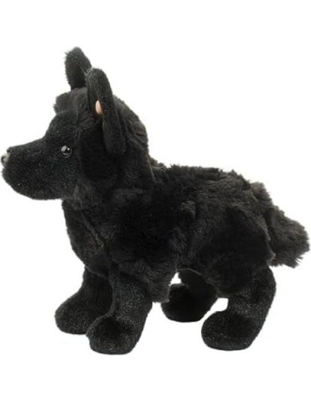 Peluche Pastor Alemán Negro Harko Douglas 20 cm Suave