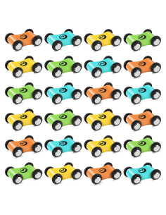 24 Coches de Madera XLSXEXCL para Rampa - Juguete Infantil