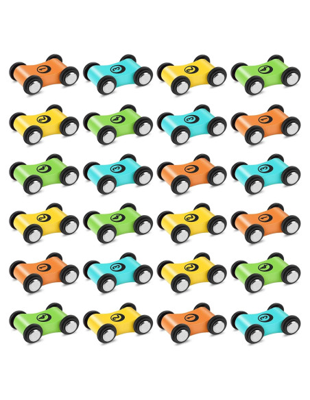 24 Coches de Madera XLSXEXCL para Rampa - Juguete Infantil 24 Coches de Madera XLSXEXCL para Rampa - Juguete Infantil
