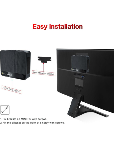 Beelink Mini PC SER5 Pro Ryzen 7 16GB 500GB 4K Triple Pantalla