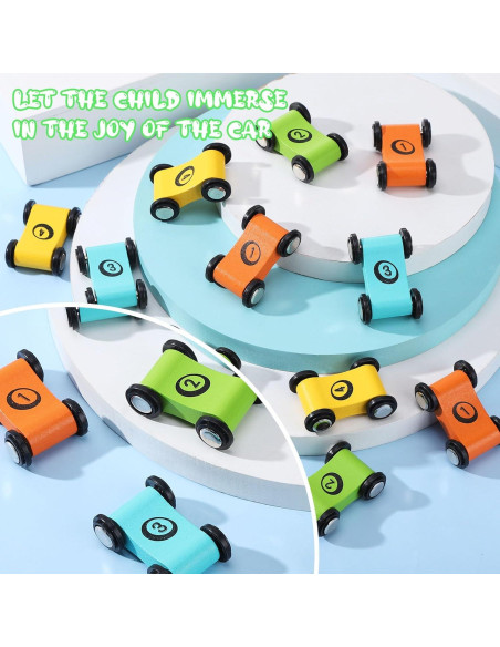 24 Coches de Madera XLSXEXCL para Rampa - Juguete Infantil 24 Coches de Madera XLSXEXCL para Rampa - Juguete Infantil