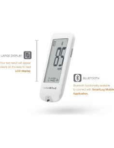 Kit de Monitoreo de Glucosa CareSens N Plus Bluetooth con 100 Tiras 2