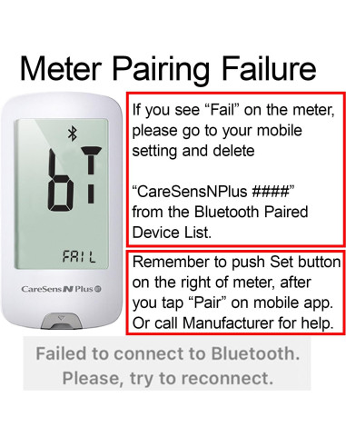 Kit de Monitoreo de Glucosa CareSens N Plus Bluetooth con 100 Tiras