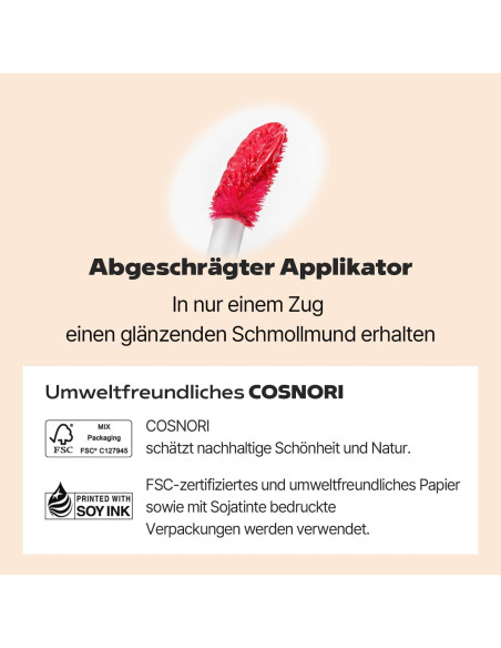 COSNORI Tinte de Labios Vegano 01 SURFY - Hidratante y Brillante COSNORI Tinte de Labios Vegano 01 SURFY - Hidratante y Brillante