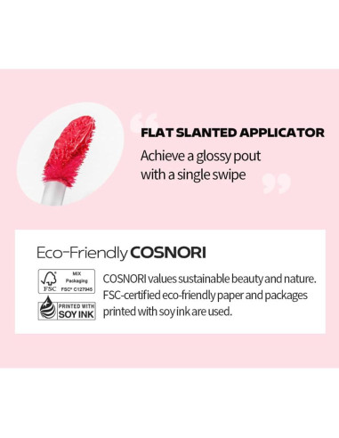 COSNORI Tinte de Labios Vegano 01 SURFY - Hidratante y Brillante