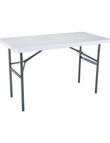 Mesa Plegable Lifetime 2940 Blanca 60x120 cm Granito
