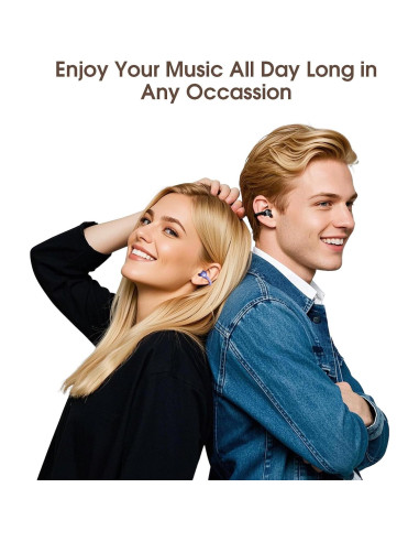 Auriculares Bluetooth 5.4 VRIFOZ T20 Inalámbricos Ligeros 50h