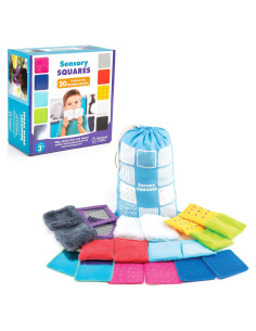 Juguetes Sensoriales Educational Insights - 20 Cuadrados Texturizados