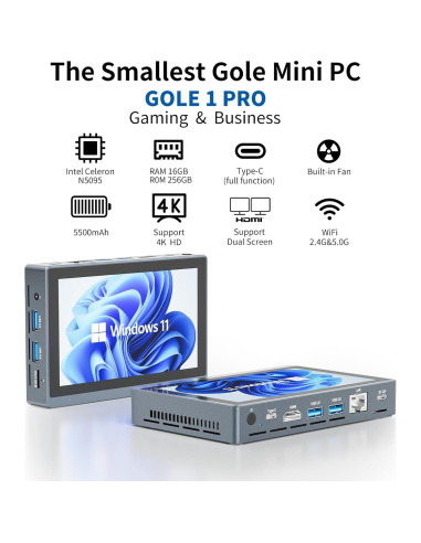 Mini PC HIGOLE GOLE 2 Pro N5095 16GB 256GB Win 11