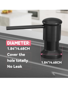 Dispensador de Jabón OHiHi para Fregadero con Tubo de 119 cm 2