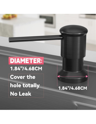 Dispensador de Jabón OHiHi para Fregadero con Tubo de 119 cm