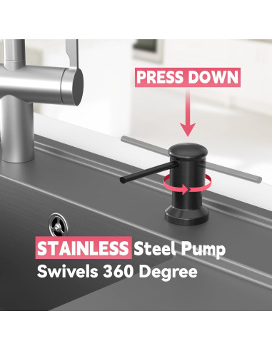 Dispensador de Jabón OHiHi para Fregadero con Tubo de 119 cm