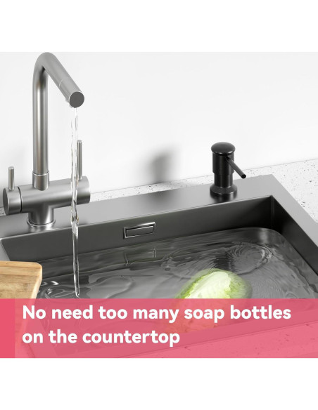 Dispensador de Jabón OHiHi para Fregadero con Tubo de 119 cm