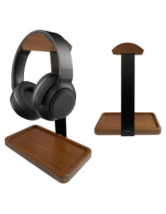 Soporte de Auriculares de Madera Sólida HOTUFELG HXT-F con Bandeja