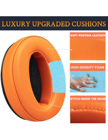 Almohadillas de Reemplazo SOULWIT para Sennheiser HD 4.50BT - Naranja