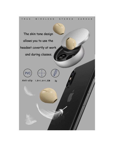 Auriculares Inalámbricos Bluetooth SZHTFX Mini Invisibles