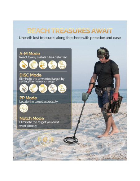 Detector de Metales RM RICOMAX GC-1037 IP68 10" (25,4 cm)