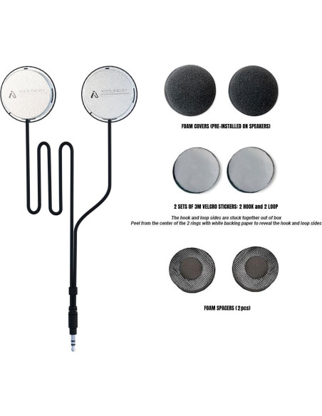 Altavoces de casco IASUS XSound 2.1R con espaciadores de espuma