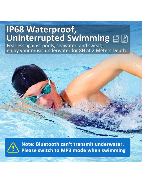 Auriculares de Conducción Ósea KOPIDOE X8 IP68 32GB Naranja