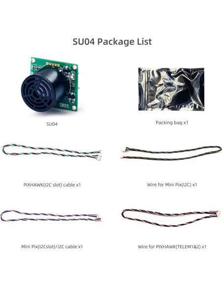 Sensor Ultrasonico Radiolink SU04 para Drones y Robots