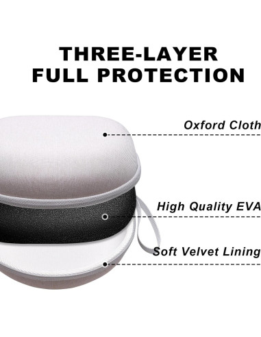 Funda Plegable para Auriculares DR-AMIU Beige Universal