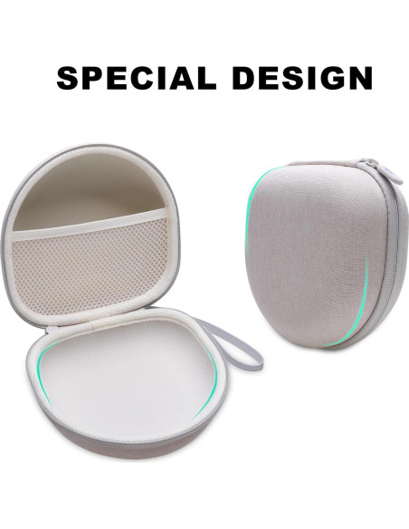 Funda Plegable para Auriculares DR-AMIU Beige Universal Funda Plegable para Auriculares DR-AMIU Beige Universal