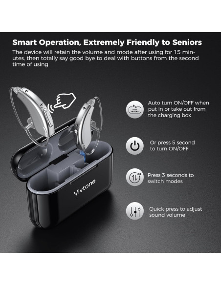 Audífonos Asistente Auditivo Digital Vivtone Lucid508 Plata