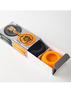 Almohadillas YAXI para Koss Porta Pro - 2 Pares Naranja y Negro 2