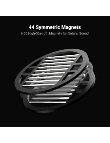 Auriculares Fosi Audio i5 Magnéticos Planos Abiertos 97mm