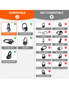 Almohadillas de Reemplazo Wicked Cushions para Auriculares Bose QC15 - Comodidad y Sonido Mejorados 2