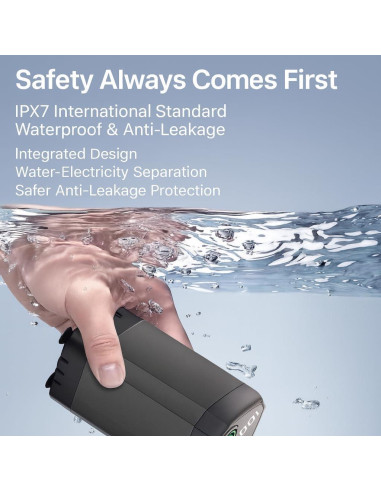 Ducha Portátil SYECCY con Calentador 1500W y Batería 6000mAh