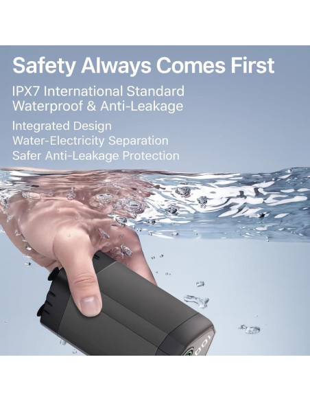 Ducha Portátil SYECCY con Calentador 1500W y Batería 6000mAh