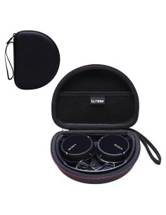 Funda LTGEM para Auriculares Sony MDR-ZX110/ZX310AP, Negro