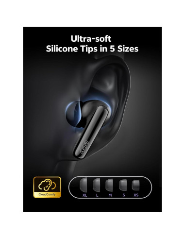 Auriculares Inalámbricos QCY MeloBuds N70 con ANC y Bluetooth 6.0