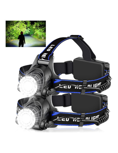 Linterna Frontal Recargable Foleto 600 Lúmenes IPX4 Ajustable