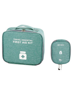 Bolsas de Primeros Auxilios Vacías TOPASION - 2 Tamaños Verde